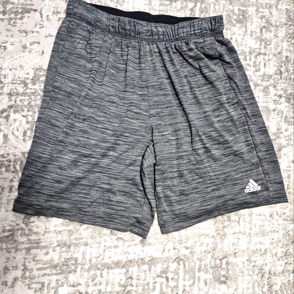 Adidas Athletic Shorts Large Grey